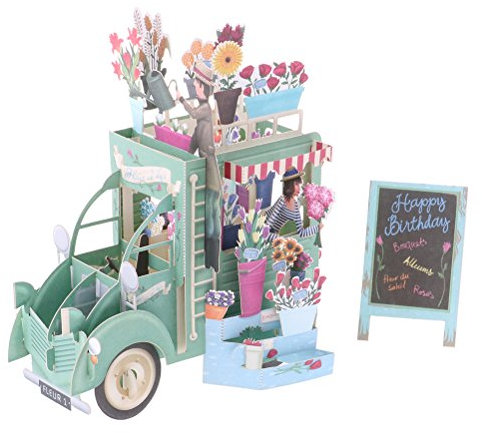 Bloomeet 3D-Pop-up-Grußkarten, Handgefertigt, Blume, mit Ausschnitten, Karte für Geburtstag, für Ihre Liebsten, Freunde, mit Umschlag