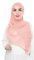 Lina & Lily Damen Muslim Premium Chiffon Hijab Kopftuch Schal aus Leicht Stoff (Rosa Blush)