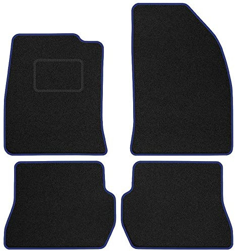 MOTOS Standard Velours-Fußmatten passend für Ford Fiesta V 2002-2005 vor dem Facelift, 4 Klettbefestigungen - Standard, Gewebt, Blau fußmatten auto - Erleben Sie neuen Fahrkomfort mit einem Automatten