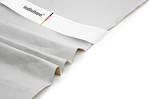 indivitara® Mikrofaserstoff selbstklebend Wildleder Optik Kunstleder Wildlederimitat - Stretch Dehnbar Folie Stoff