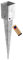 GeZu Impex® Post Support 71 x 71 x 750 mm Hot Dip Galvanised Fence Holder Anchor Spike Ground Sleeve