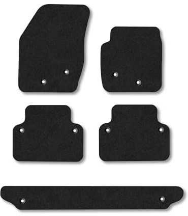 Volvo XC90 (2002-2014) Carpet Car Mats | Black Edge Trim Tailored Fit Floor Mats Full Coverage Protection Accessories Easy Clean Anti Slip Made in the UK