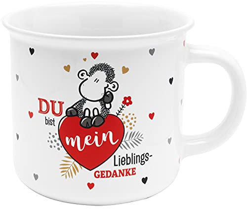 Sheepworld Tasse in Geschenkbox Du bist mein Lieblingsgedanke | Kaffeetasse, Porzellan, 38 cl | Geschenk, Valentinstag | 47332