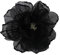 KABELIFE Elegante Damen Accessoires Blumen Haarklammer Haarblume Haarspange Haarschmuck Pfingstrose Broschen Ansteckblume viele Farben (Schwarz)