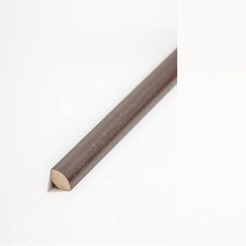 Südbrock | Viertelstableiste 14.17 | Dunkelbraun | 14 x 14 x 2000 mm | lackiert | Sockelleiste Massivholz | Fußbodenleiste | elegantes Design | 10 Meter