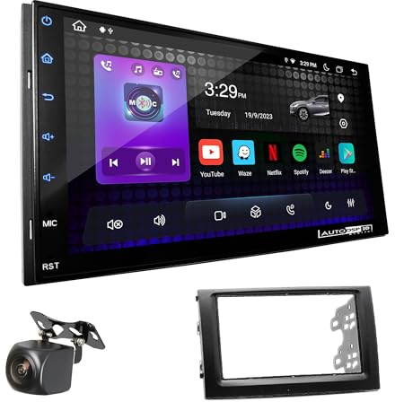 UGAR Compatible para Skoda Fabia 2003-2006 7 Pulgada Android 13 DSP 4GB+64GB Dab+ Radio de Coche HD Pantalla táctil Completa Navegación GPS
