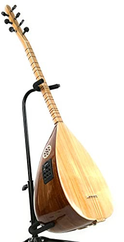 Melody Saz Baglama - Kisa kol - 7 Saiten - Holzfarbe - Mahagoni - Fishman Equalizer & Stimmgerät - Anfänger & Fortgeschrittene
