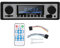 Autoradio Bluetooth, Lecteur MP3 Multimédia de Voiture HiFi avec MP3, USB, SD, AUX, FM, Appels Mains Libres, Récepteur D'autoradio Audio Radio FM avec Télécommande(12V)