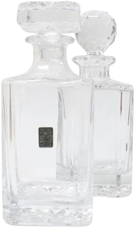 Clubs Card Suit Cut Crystal Glass Decanter & Golf Ball Style Stopper 612