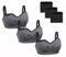 Dreamburn Maternity Nursing Bra 1/2/3 Pack Wireless Seamless Breastfeeding Bras 4 Rows Adjust Hook with Removable Spill Prevention Pads Add Extenders Comfortable (BLack-3Pcs,XL)