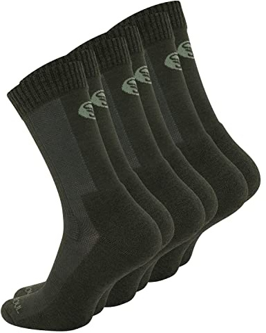 STARK SOUL 3 Paar Merino Socken, Damen & Herren Trekkingsocken aus Merinowolle, Funktionssocken, grün, Gr. 39-42
