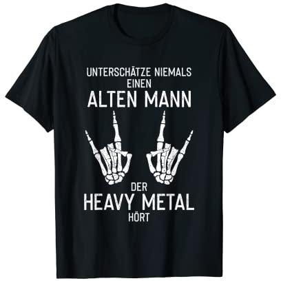 Band Musik Heavy Metal Rock Alter Mann T-Shirt