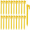 20 Stück Kunststoff Zeltnagel Leichte Camping Pegs 14.7 * 1.7cm Kunststoff Zelt Stakes Schwerlast Camping Heringe Kunststoff Heringe Leichte Zeltheringe für Zelt Markise Mat Draussen Zubehör (Yellow)