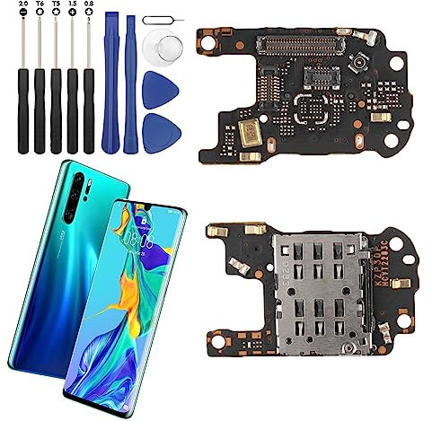 RongZy Câble Flexible Emplacement pour Carte SIM Compatible avec Huawei P30 Pro VOG-L29 Connecteur De Rechange Lecteur de Cartes SIM Microphone Module