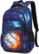 LEDAOU Schulrucksack Jungen Teenager Mädchen Schultaschen Kinder Rucksäcke Wasserdicht Leichtgewicht Schulranzen Groß für Schule Geschenke（Baseball Sternenhimmel）
