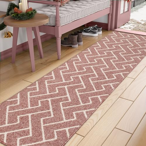 Biscpro Schmutzfangmatte Läufer 60 x 200, Rutschfestigkeit Fußmatte,Maschine gewaschen Türmatte für, Außen Innen Garten,Teppich,küchenteppich,Haustür