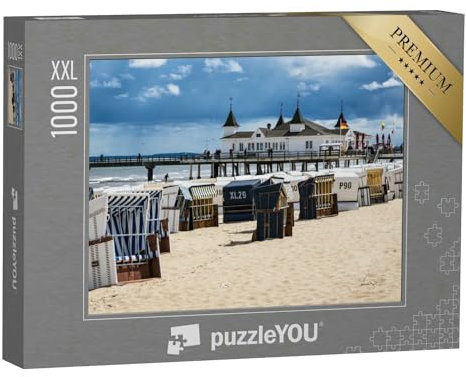 Puzzle 1000 Teile XXL „Seebrücke in Ahlbeck auf der Insel Usedom, Deutschland“