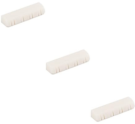 ibasenice Classical Guitar Saddle Bone Nut Accessory Oxen Bone Guitar Parts Mandolin Nuts for Easy Sound Enhancement String