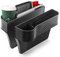 Adunsiaoto 2 Stück Autositz Gap Organizer Storage Box Auto Mittelkonsole, Aufbewahrungsbox für Autositze Lückenfüller, Autositztasche Autositz Side Gap(Schwarz)