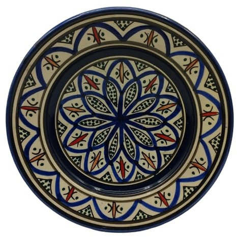 Piatto Ceramica Terracotta Parete Diam.22,5cm Etnico Marocchino Marocco 0104241003
