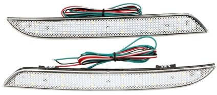 Generisch Rücklichter Für BMW 5 Series F10 F11 F18 520d 520i 523i 525d 2009-2014 2 Stück Heckstoßstangenreflektor Bremslichter Singal Stoplampen LED-UNIVERSAL-RÜCKLEUCHTEN(Clear)
