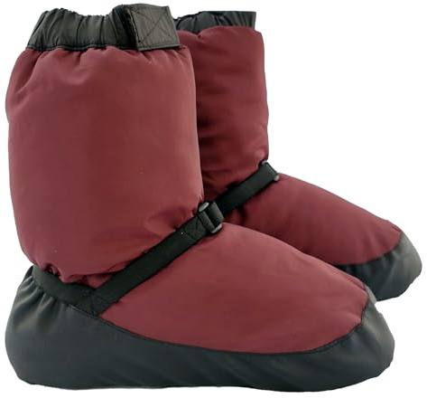 TuttoDanza - Fußwärmer Ballerina Schuhe Fußwärmer Klassische Tanzschuhe, bordeaux, Large