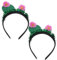 HONMEET 2stücke Cactus Haarband Mit Quasten Lustiges Party-haaraccessoire Für Festivals Und Besondere Anlässe Grün