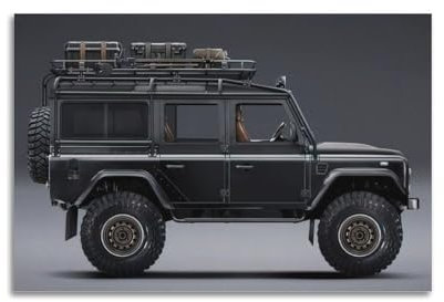 JTLFXY Offroad-SUVposter für Black Defender 110, Auto-Poster, dekorative Malerei, Leinwand, Wandposter und Kunstdruck, moderne Familienschlafzimmer-Dekoration, Poster, 30 x 45 cm