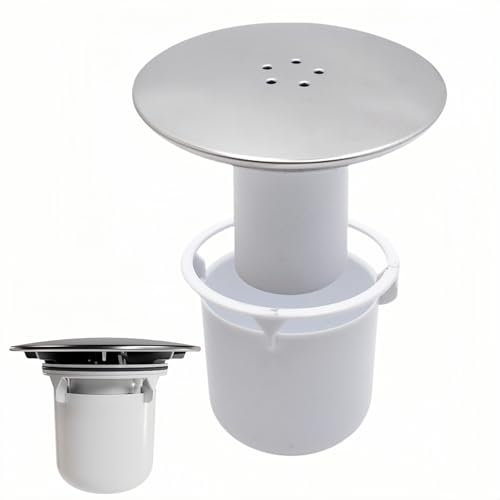 YIAGUN Shower Drain Cover, Chrome Shower Trap Cover, Removable Top Fitting Cap Parts, 95mm/115mm Shower Plughole Cover, Fast Flow Shower Tray Waste