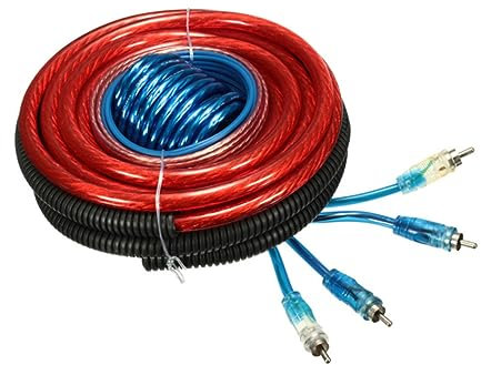COSMEVIVI Wiring Complete Set 4 Gauge Amp Kit Easy Install Amplifier Installation Wiring 2800w