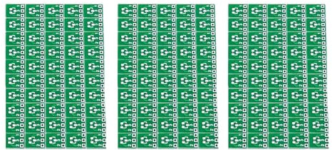 Kznifmk 150 Stück Serien SOT23 SOT23-3 Tourner SIP3 doppelseitig SMD Tourner Dip SIP3 Adapter Konverter Platte SOT SIP IC Stecker PCB Karte Bastelset