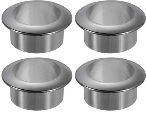 QUARKZMAN 4 Pcs 1.58 Inch (40mm) Passe-Câbles En Nylon, Couverture De Trou Pour Câbles En Plastique, Organisateur De Fils Pour Bureau Et Armoire D'ordinateur, Noir