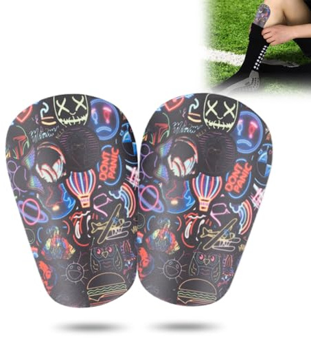 2 Stück Mini Schienbeinschoner für Fußball, Mini Football Shin Pads, 10 X 6cm Schienbeinschoner Kinder Fussball, Kleine Schienbeinschoner für Erwachsene & Kinder