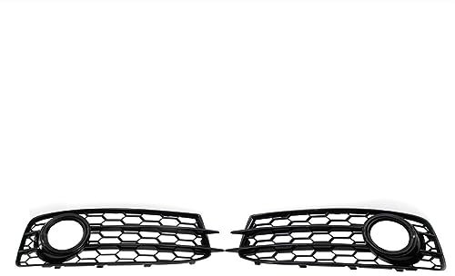 Griglia fendinebbia Copertura for fendinebbia anteriore for auto in stile a nido d'ape, griglia for fendinebbia, griglia nera lucida, for Audi, for A3 8P S-Line 2009-2012 8P griglia for fendinebbia(Bl