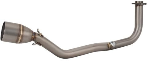 NLEZIZ Tuyau Silencieux D'échappement Système D'échappement sans Lacet pour Xmax 125 XMAX125 2021 – 2024 Tuyau De Liaison AV&Ant Modifié en Acier Inoxydable 51MM pour L'évasion
