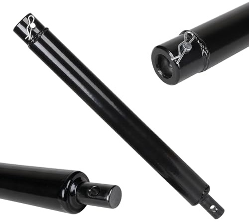 MIGUBIGU Prolunga Trivella per Terreno 400 mm, Prolunga di Estensione Trivella Diametro 20mm con Perni di Bloccaggio, per Trapani da Giardino, Acciaio al Carbonio Nero | Diametro di attacco 20 mm, prolunga per trivella a terra, trivella da giardino, Einhell, acciaio al carbonio nero