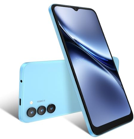 Xgody X36 Smartphone débloqué 4G, 6,52 Grand Écran Androïde Téléphone Portable, Android 15 Go Octa-Core, 3 Go + 32 Go (256 Go Extensible), Double SIM 13MP + 5MP caméra, Face ID, USB-C, GPS (Bleu)