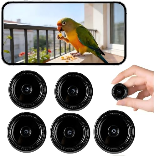XUEVORIY 5 PCS Mini Telecamera Spia WiFi, Videocamera di Sorveglianza Full HD 1080P con Visione Notturna e Rilevamento Movimento, Controllo Remoto Tramite App L/X I
