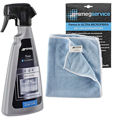 Smeg Genuine Oven Cooker Cleaning Kit Cleaner Degreaser Spray Bottle & Ultra Microfibre Cloth