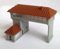Outland Models Modelleisenbahn Miniatur Kopf Stellwerk (2 Gleis) Spur N 1:160