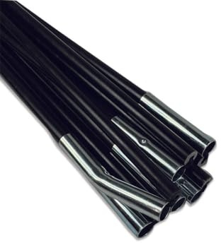 TentSpares - Kampa Hayling 4 Tent, Black Fibreglass Main Poles, Durable Tent Poles Replacement for Camping