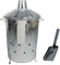 CrazyGadget® 90 Litre 90L Extra Large Galvanised Metal Incinerator Rapid Burn Fire Quick Burning Bin with Special Locking Lid Greater Ventilation + Ash Shovel