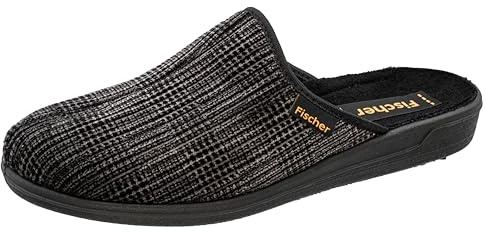 Fischer Frank, Herren Pantoffeln, Grau (grauschwarz 662), 48 EU