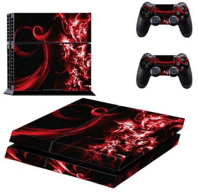Happyit PS4 Skin Sticker Autocollant Protecteur de Peau de Décalque de Vinyle pour Sony Playstation 4 Console + 2 Peaux de Contrôleur (Couleurs mélangées) (D3)