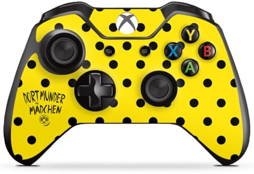 DeinDesign Skin kompatibel mit Microsoft Xbox One Controller Folie Sticker Borussia Dortmund Dortmunder Mädchen BVB
