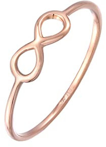 Elli PREMIUM Ring Damen Infinity Unendlichkeit Symbol Zeichen in 750 Roségold