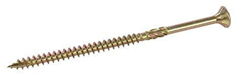Fixman 807713 Vis à bois aggloméré, Or, 5 x 100 mm - Lot de 100