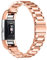 YOJOCK Für Fitbit Charge 2 Ersatz Armbänd, Ersatz Band Edelstahl Handgelenk Ersatzband für Fitbit Charge 2 Groß (Roségold)
