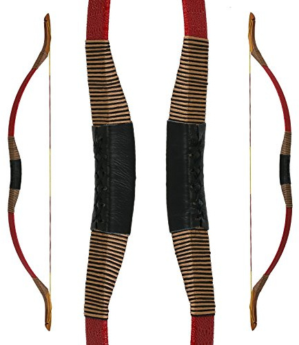 Drake Traditioneller Reiterbogen, 142cm (Red Gold, 35 lbs)