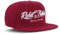 Rebel by Nature RC2 - Snapback Cap Font Mütze Unisex Kappe Hat Sport Baseball - Collection No1-6Panel ORIGINAL Rebel (Bordeaux-RED)